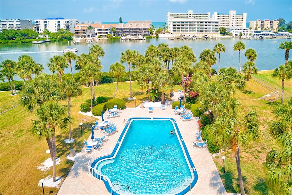10280 Imperial Point Drive West, Unit 7 Largo, FL 33774 - Photo 5 of 51 a view of swimming pool from a lake