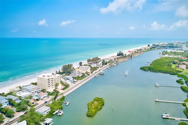 an aerial view of a ocean beach