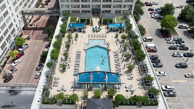 a bathroom with a shower and toilet