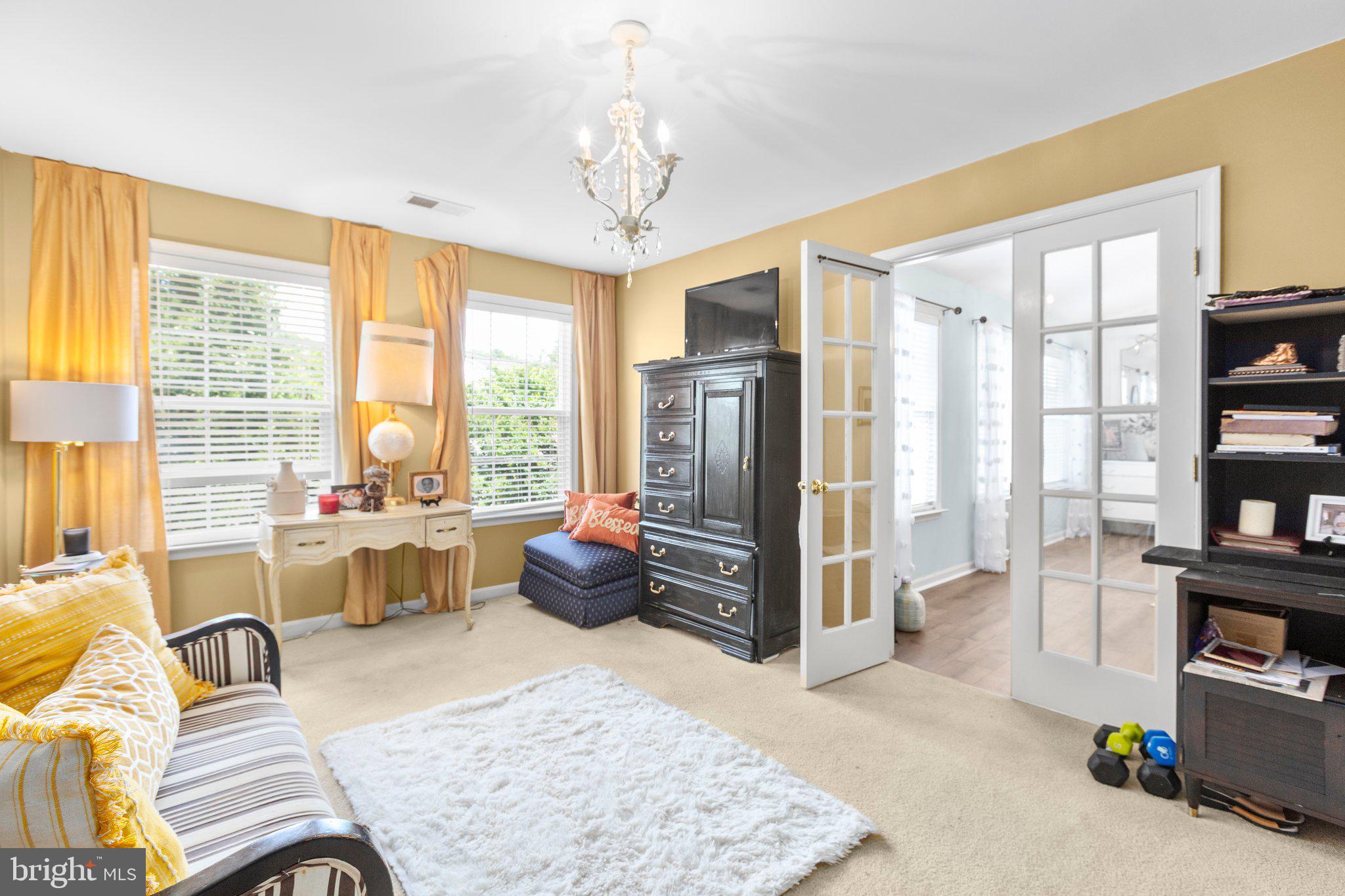 50 Hamstead Road Fredericksburg, VA 22405 - Photo 28 of 57 Pendant lighting and carpet flooring