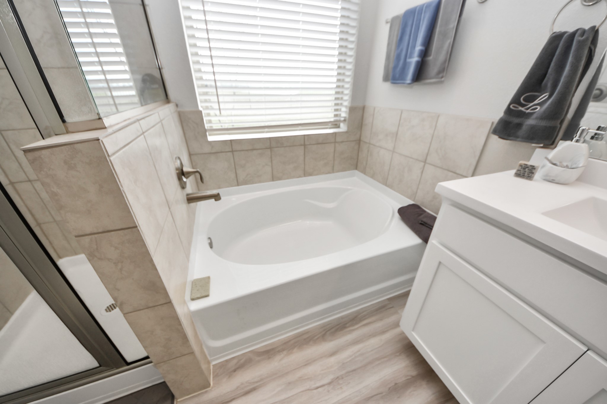 1654 Sequoia Run Drive Rosharon, TX 77583 - Photo 14 of 24 a bathroom with a sink and a bathtub