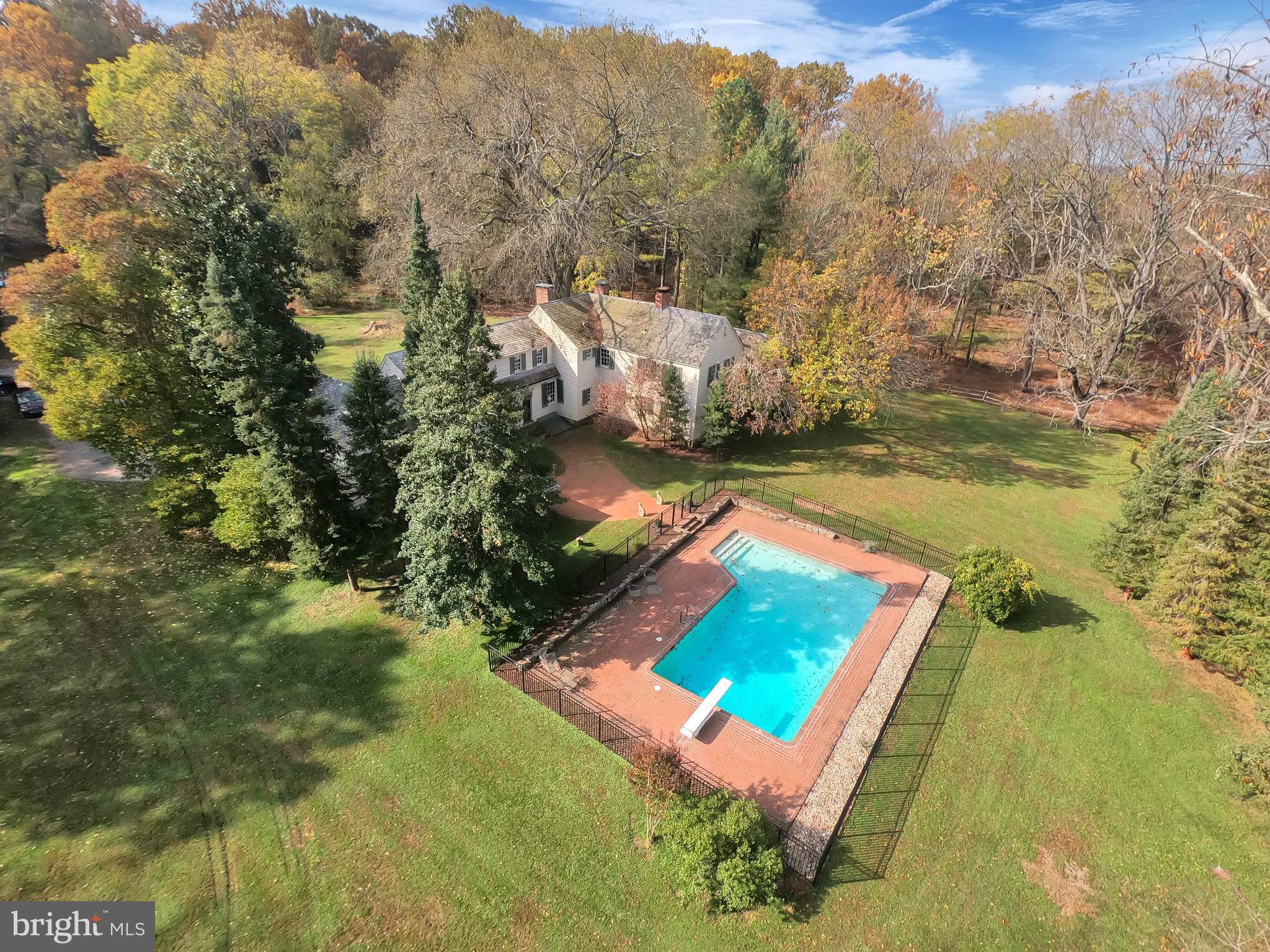 10909 Garrison Forest Road Owings Mills, MD 21117 - Photo 56 of 59 Aerial of the pool and house