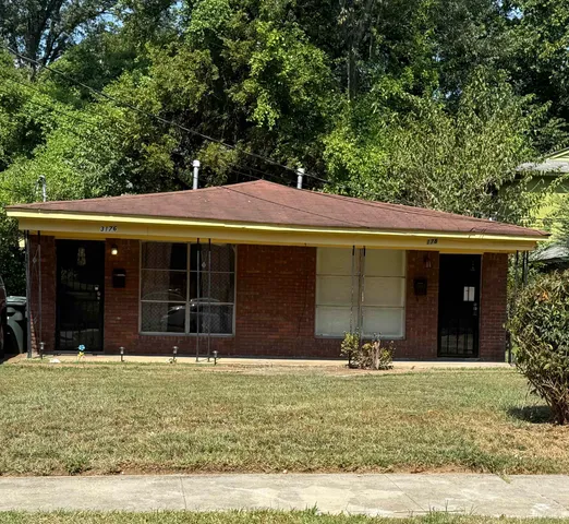 a front view of a house