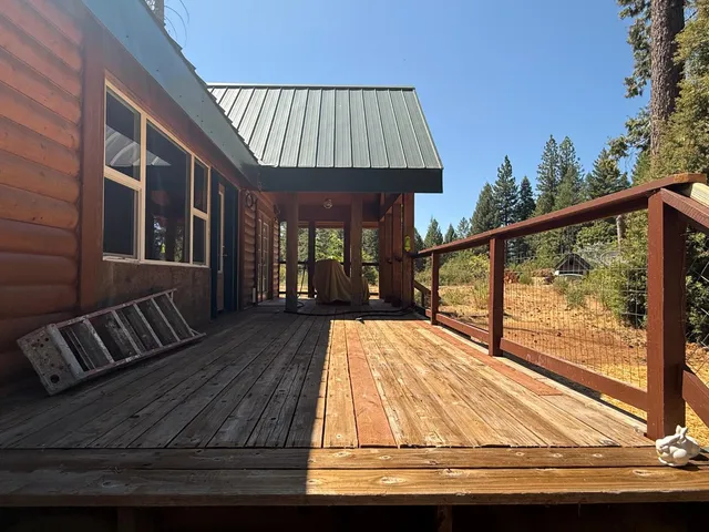 a view of porch with seating space