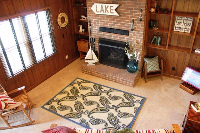401 Highland Lake Road Union Hall, VA 24176 - Photo 22 of 37 Lower: Den w/Brick FP