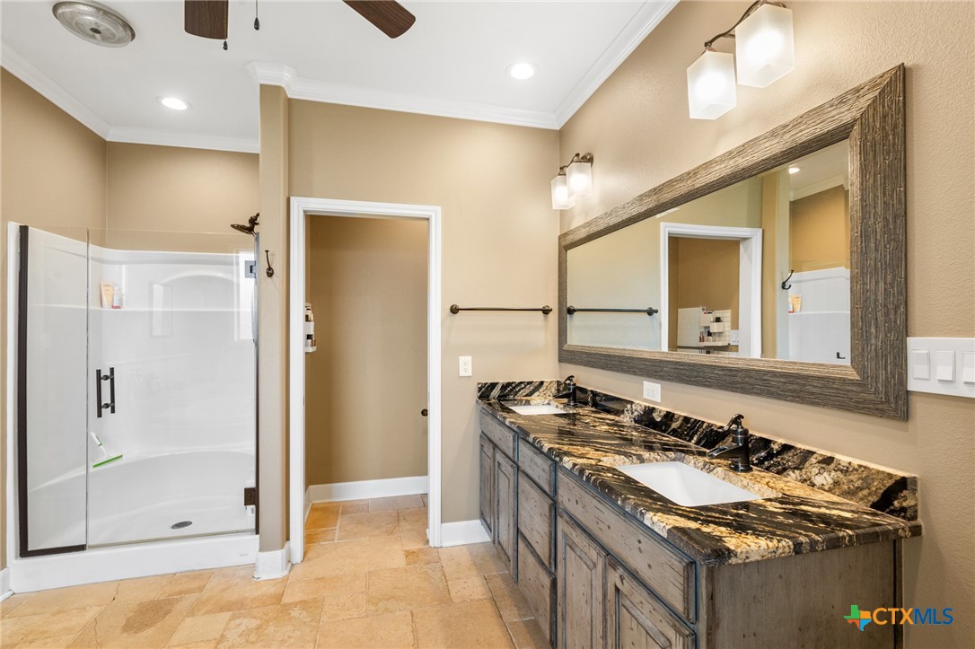 7134 Old Hwy Road Inez, TX 77968 - Photo 26 of 40 a kitchen with a stove and a refrigerator