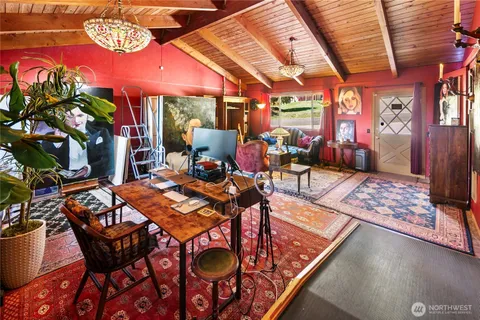 a outdoor space with furniture