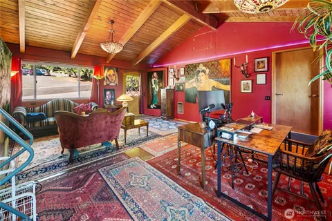 a outdoor living space with furniture