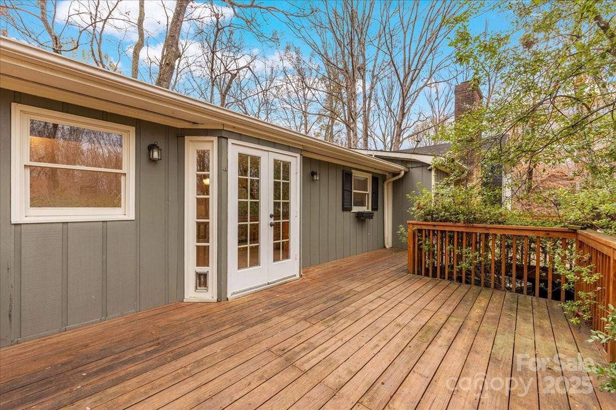 3212 Nancy Creek Road Charlotte, NC 28270 - Photo 42 of 44 a view of backyard with deck and wooden floor