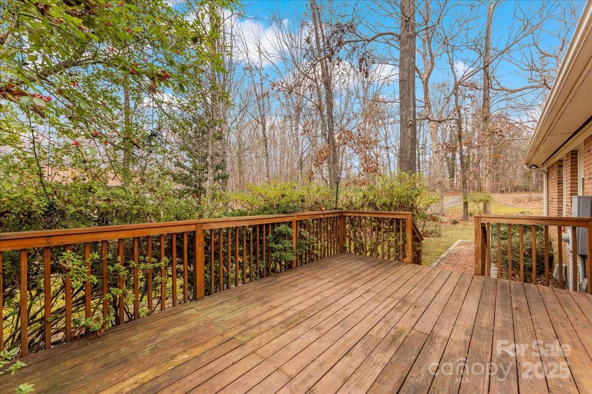 3212 Nancy Creek Road Charlotte, NC 28270 - Photo 43 of 44 a view of balcony with wooden floor and fence