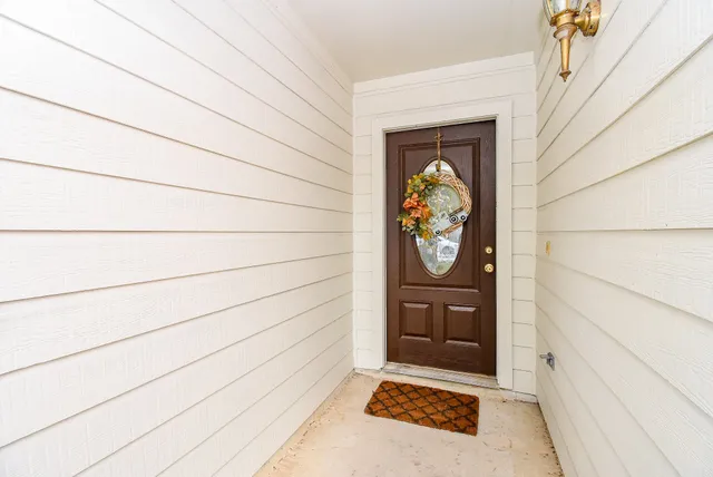 a front view of a house with shower