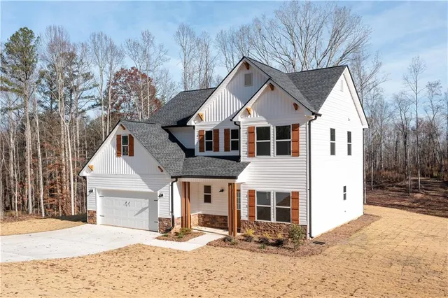 a view of a white house