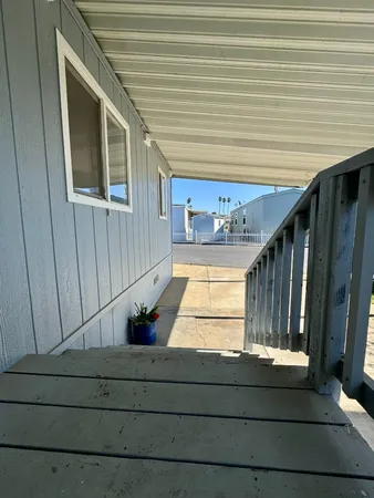 a view of front door