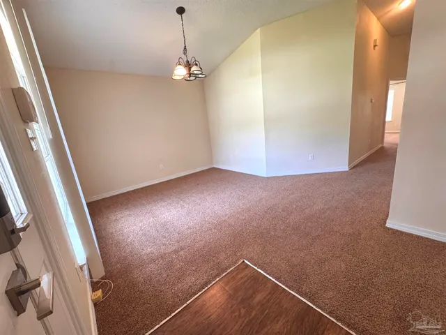 a view of a room with window