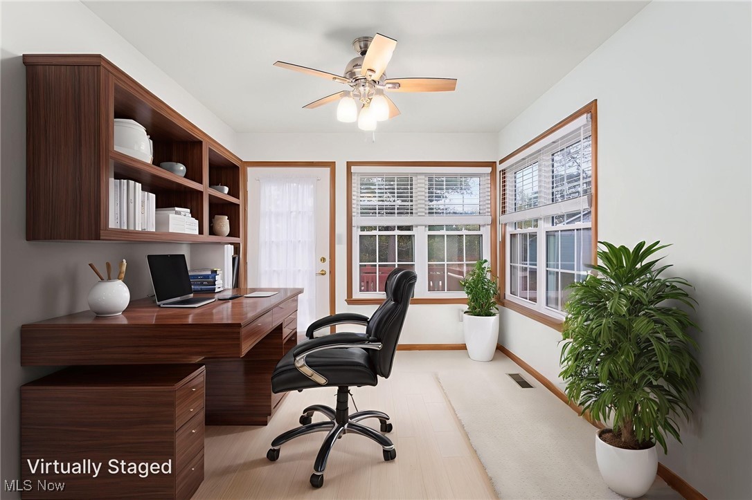 2155 Abbey Road Akron, OH 44312 - Photo 12 of 31 Office featuring plenty of natural light and a ceiling fan