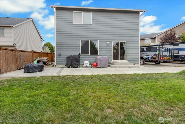 a view of a house with a patio