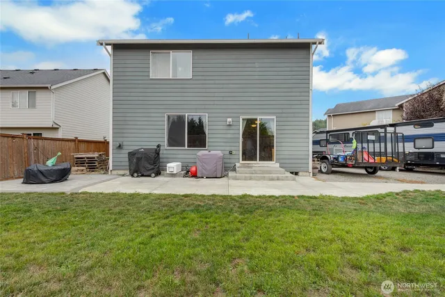 a view of a house with a patio