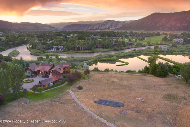a view of a lake with a mountain
