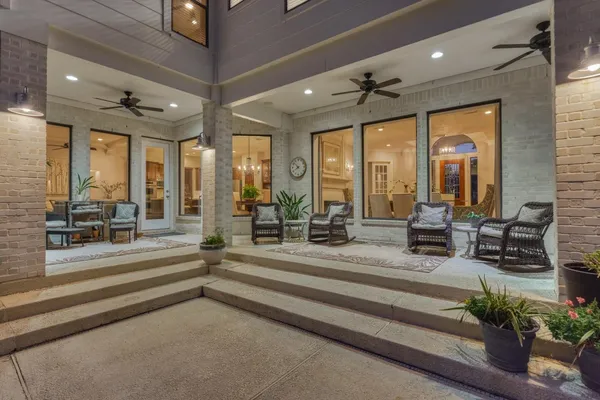 a view of lobby with furniture and floor to ceiling window
