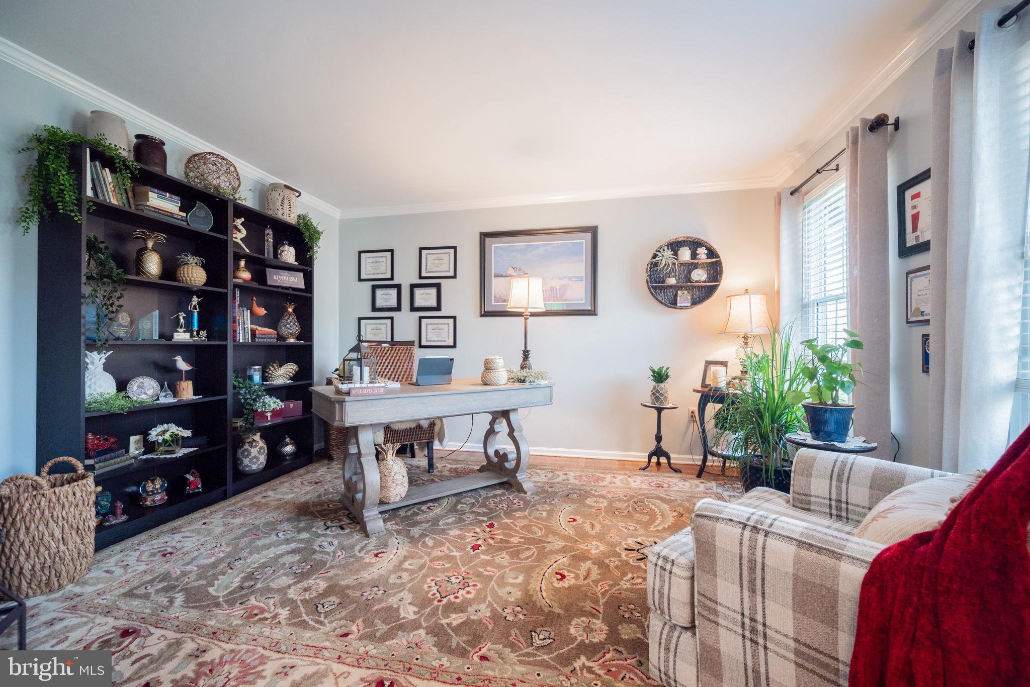 Front facing windows let in the natural light