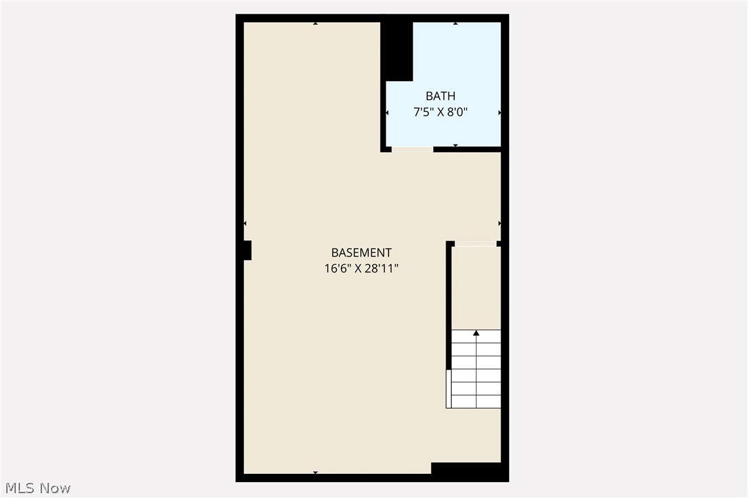 1273 Meadow Run Akron, OH 44321 - Photo 28 of 28 Basement Floor layout