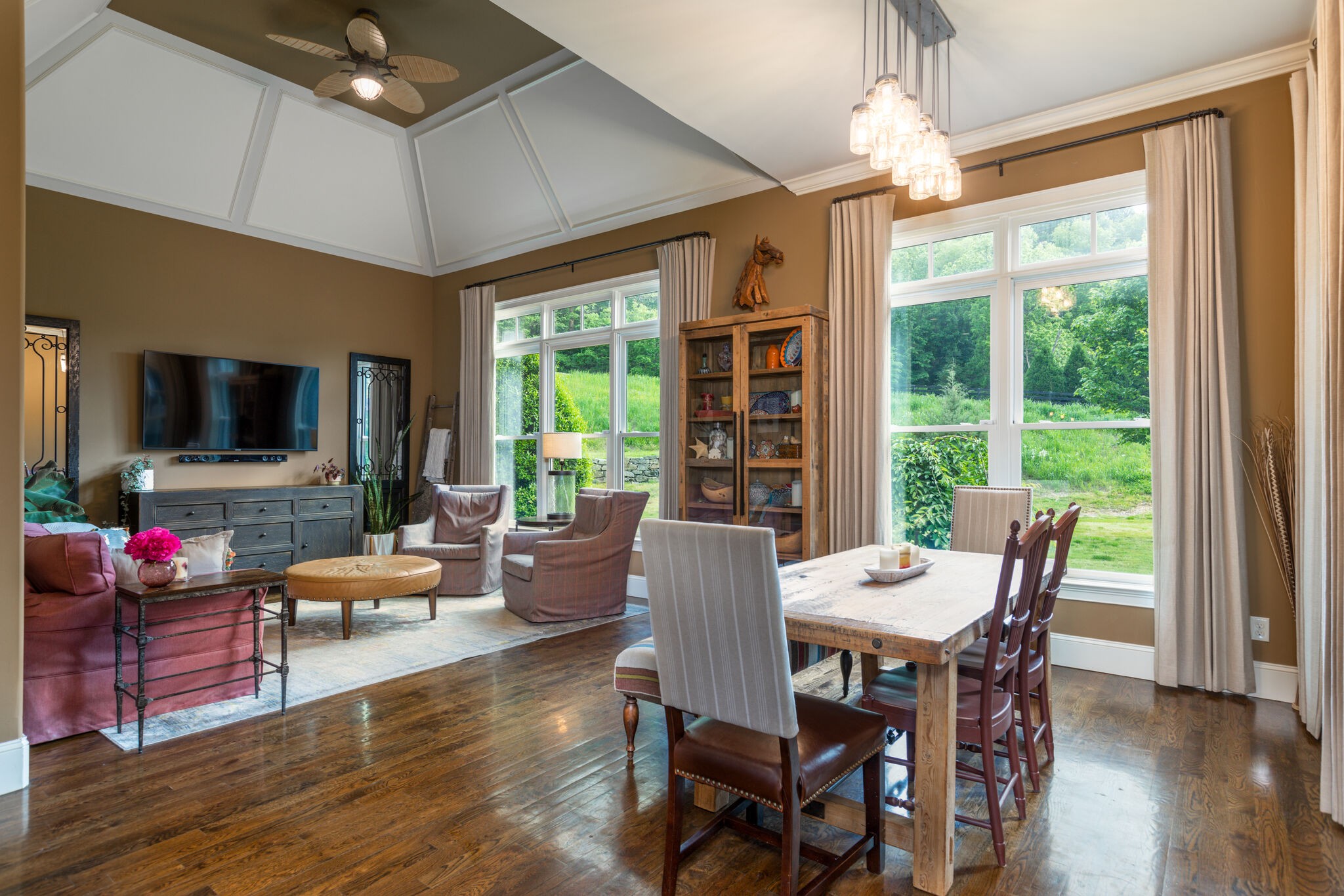3525 Bailey Road Franklin, TN 37064 - Photo 14 of 50 a view of a dining room with furniture window and wooden floor