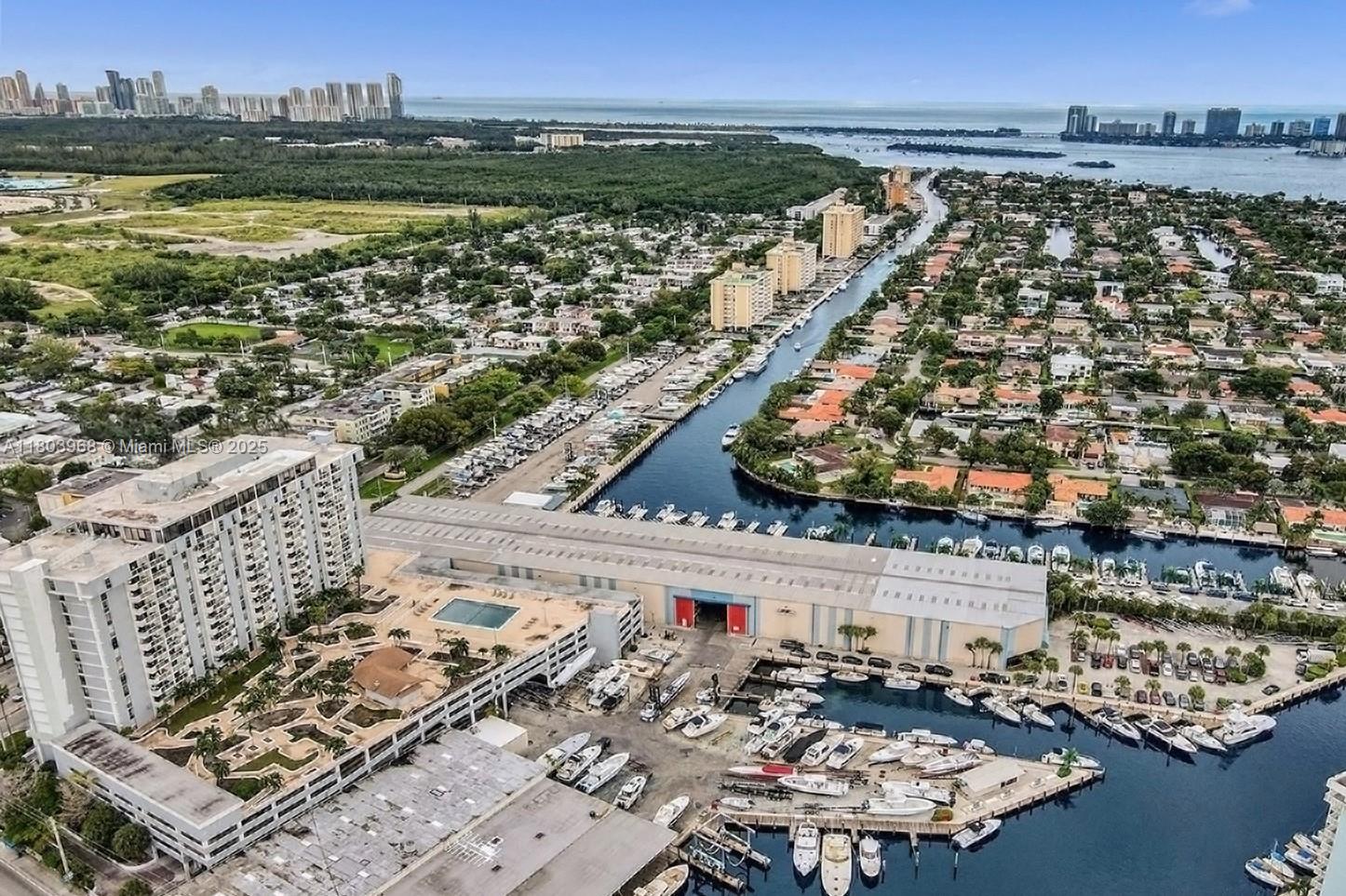 13499 Biscayne Boulevard, Unit 702 North Miami, FL 33181 - Photo 28 of 31 a view of a city and an ocean view