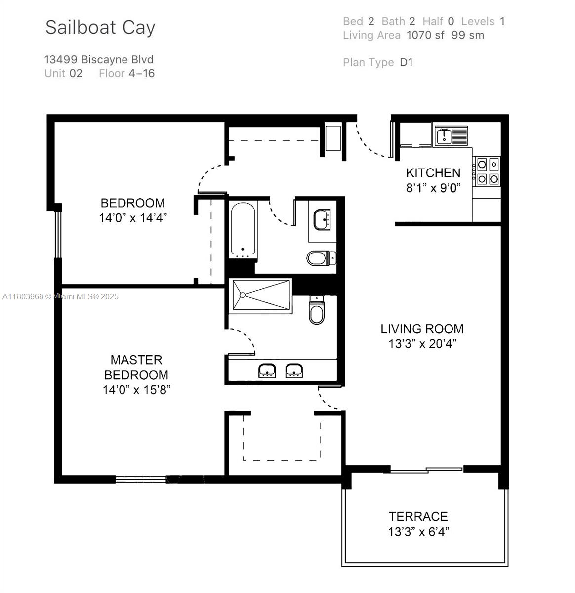 13499 Biscayne Boulevard, Unit 702 North Miami, FL 33181 - Photo 31 of 31