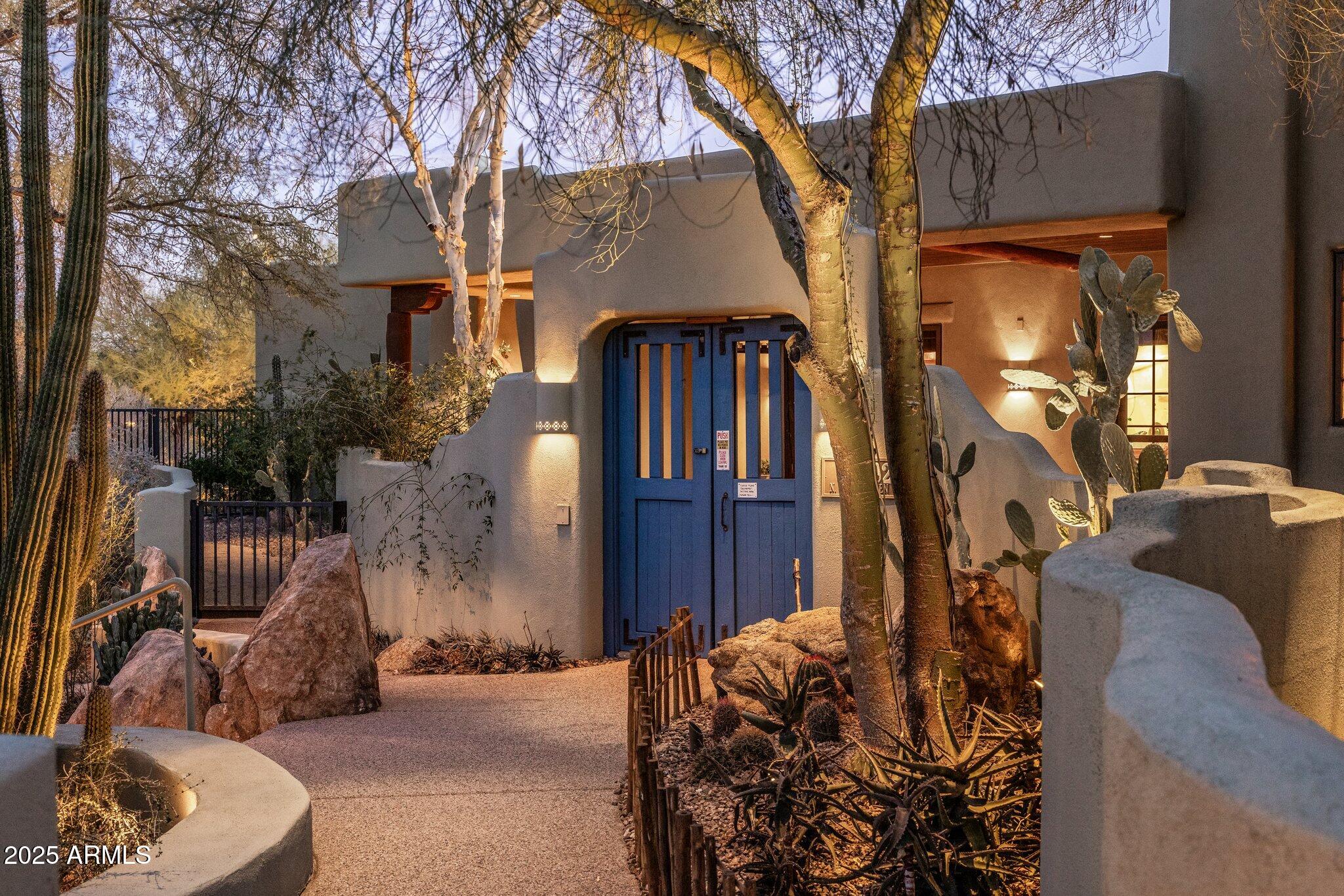 25002 North Quail Haven Drive Rio Verde, AZ 85263 - Photo 2 of 71 Entry Gate Front Courtyard