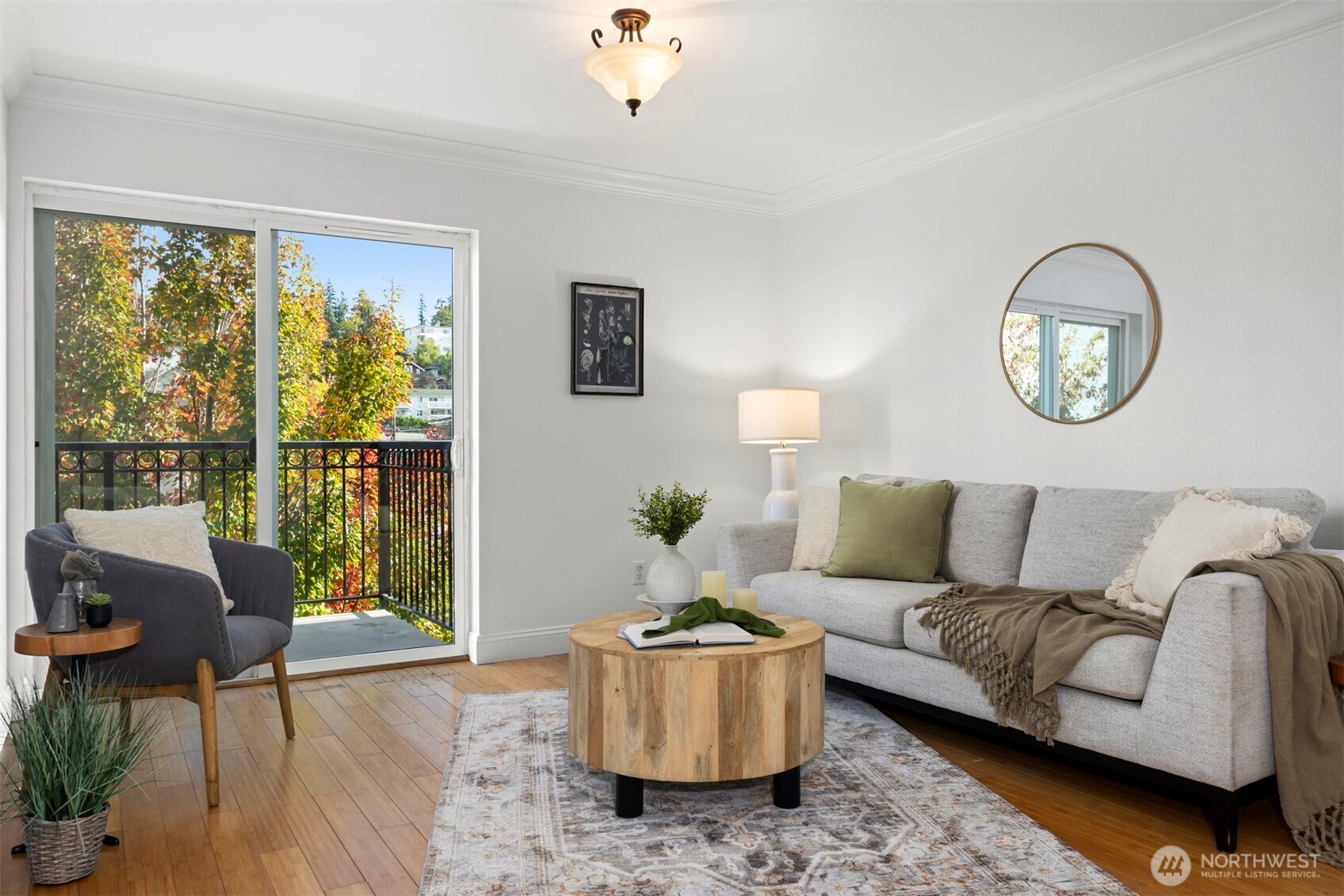 1001 North State Street, Unit 403 Bellingham, WA 98225 - Photo 21 of 34 a living room with furniture and a large window