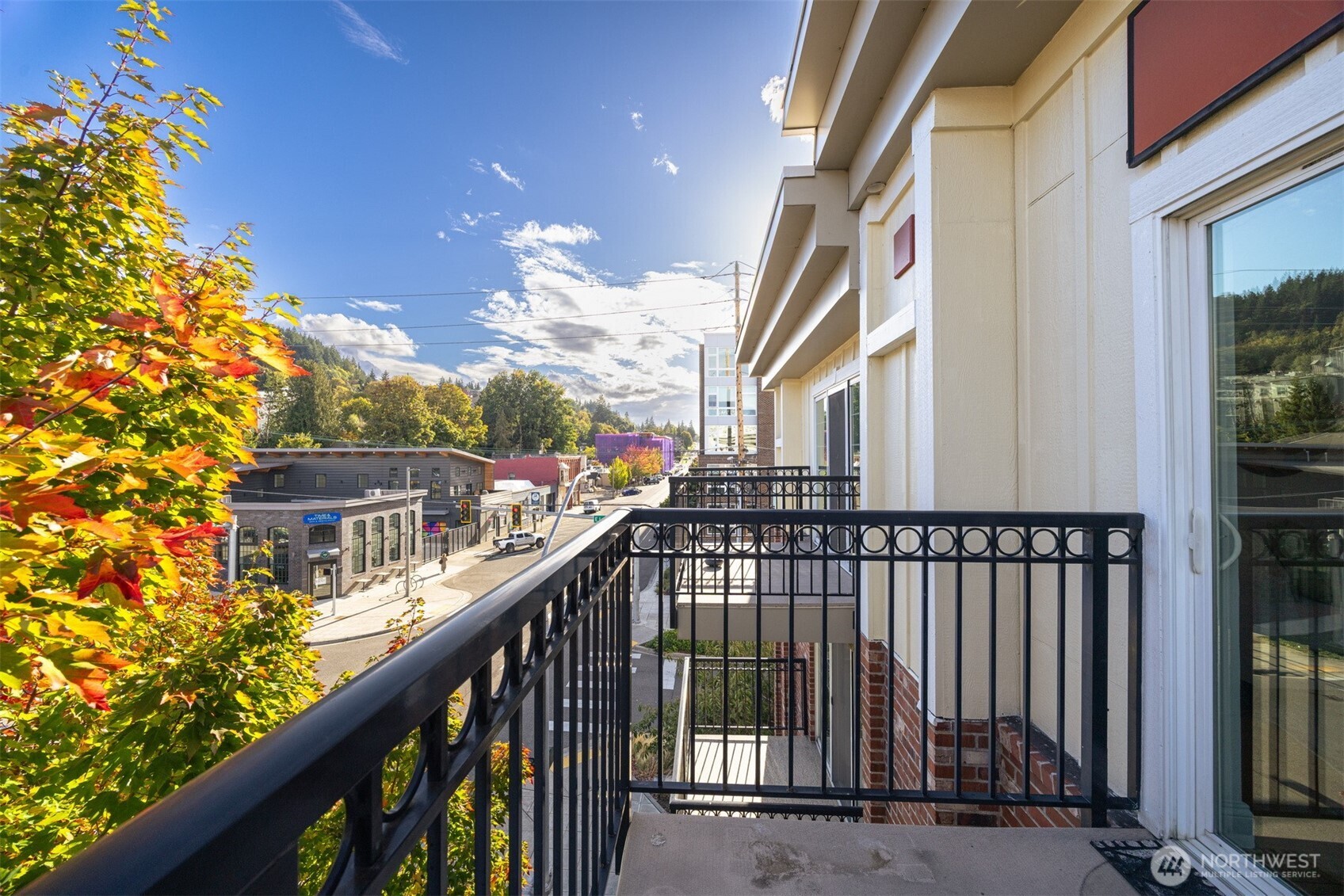 1001 North State Street, Unit 403 Bellingham, WA 98225 - Photo 32 of 34 a view of a balcony with an outdoor space