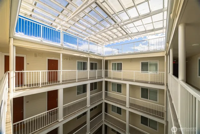 a view of a large building