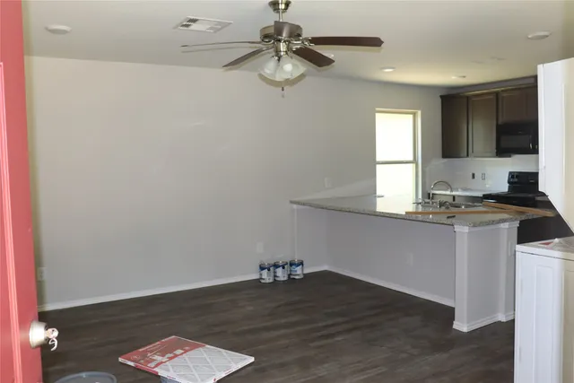 a very nice looking room with a large window