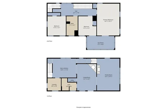 a aerial view of a house