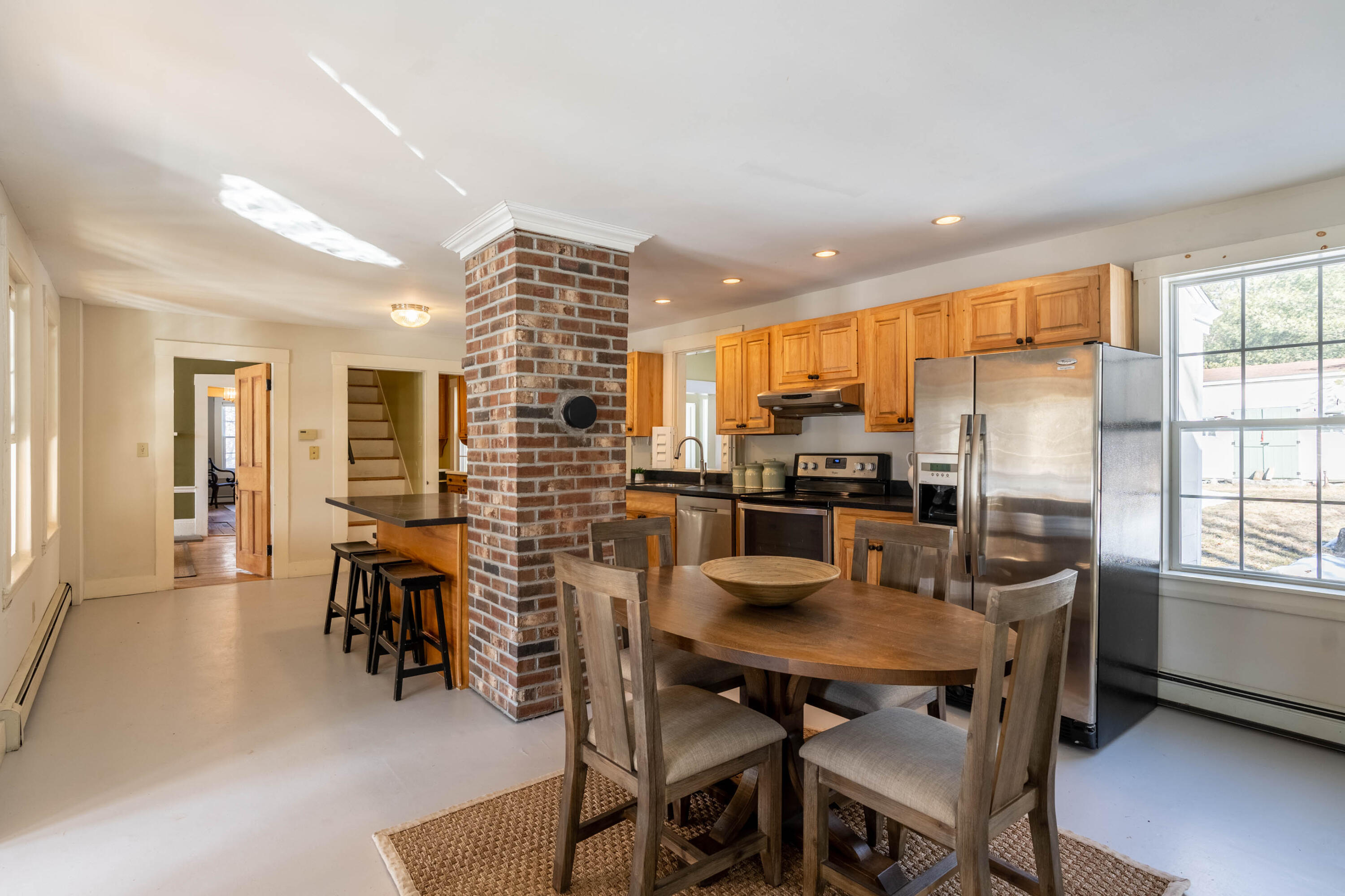 372 Blanchard Rd Extension Cumberland Center, ME 04021 - Photo 6 of 19 Open Concept Kitchen & Dining