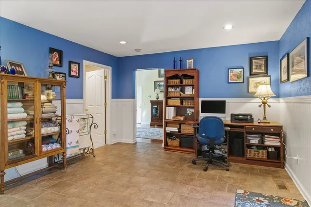 a outdoor living space with furniture and potted plants