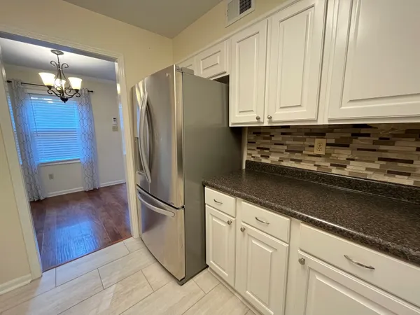 a room with a closet