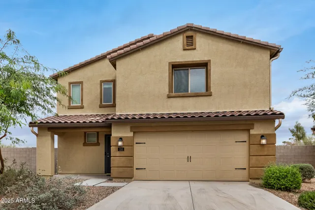 a front view of a house