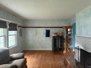306 Elizabeth Street Calumet City, IL 60409 - Photo 9 of 11 a living room with furniture and a fireplace
