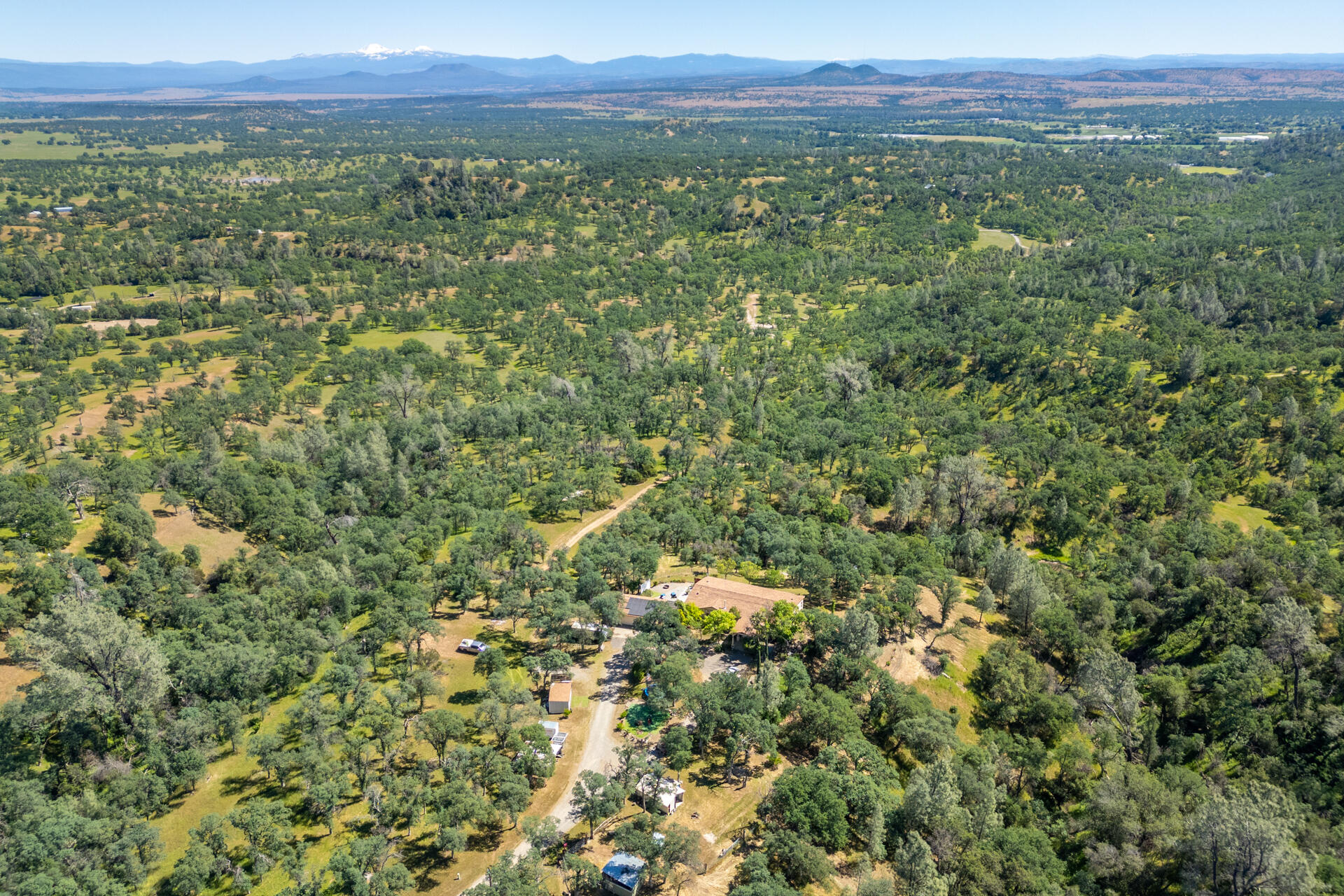 21100 Doe Run Way Red Bluff, CA 96080 - Photo 88 of 93 an aerial view of residential houses with outdoor space and trees