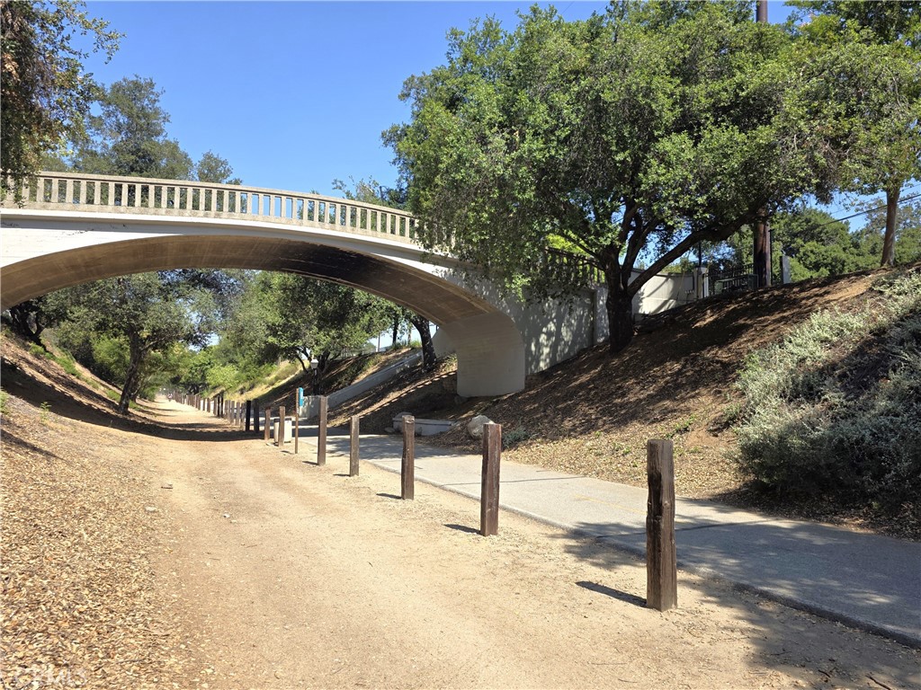 868 Random Lane Duarte, CA 91010 - Photo 20 of 22 a view of a bench in a back yard
