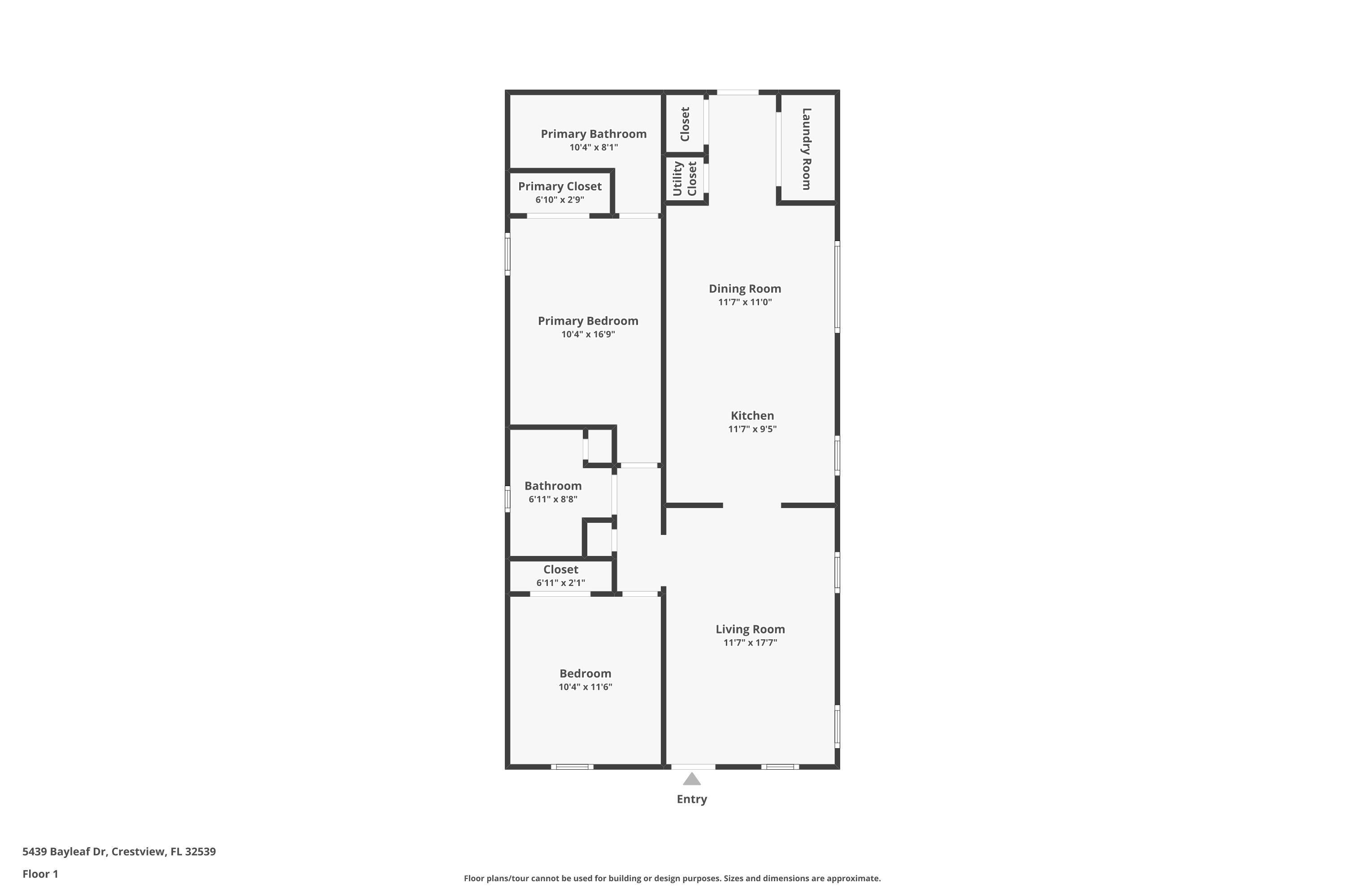 5437 Bayleaf Drive Crestview, FL 32539 - Photo 35 of 35 a picture of floor plan