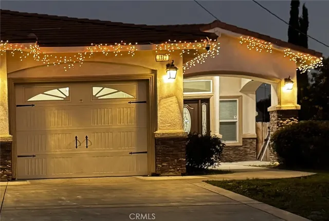 a front view of a house