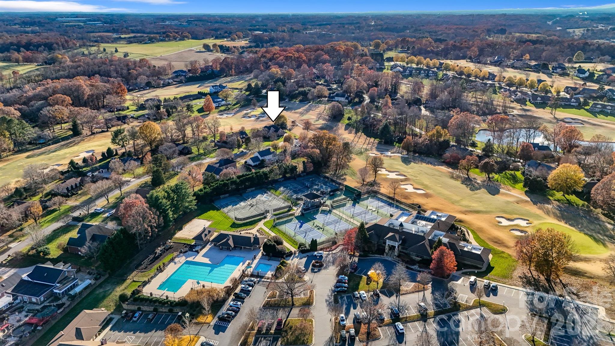 2425 Birdie Lane Northeast Conover, NC 28613 - Photo 42 of 43 an aerial view of residential houses with outdoor space