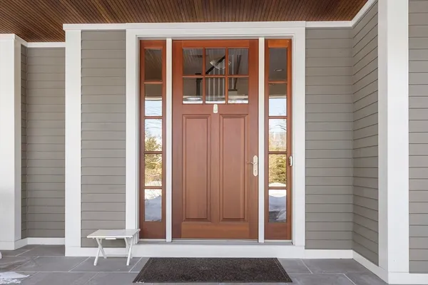 a view of front door