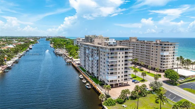 a city view with tall buildings