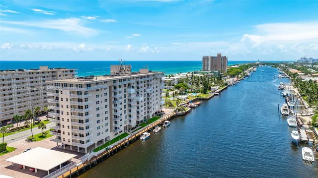 a view of a city with ocean