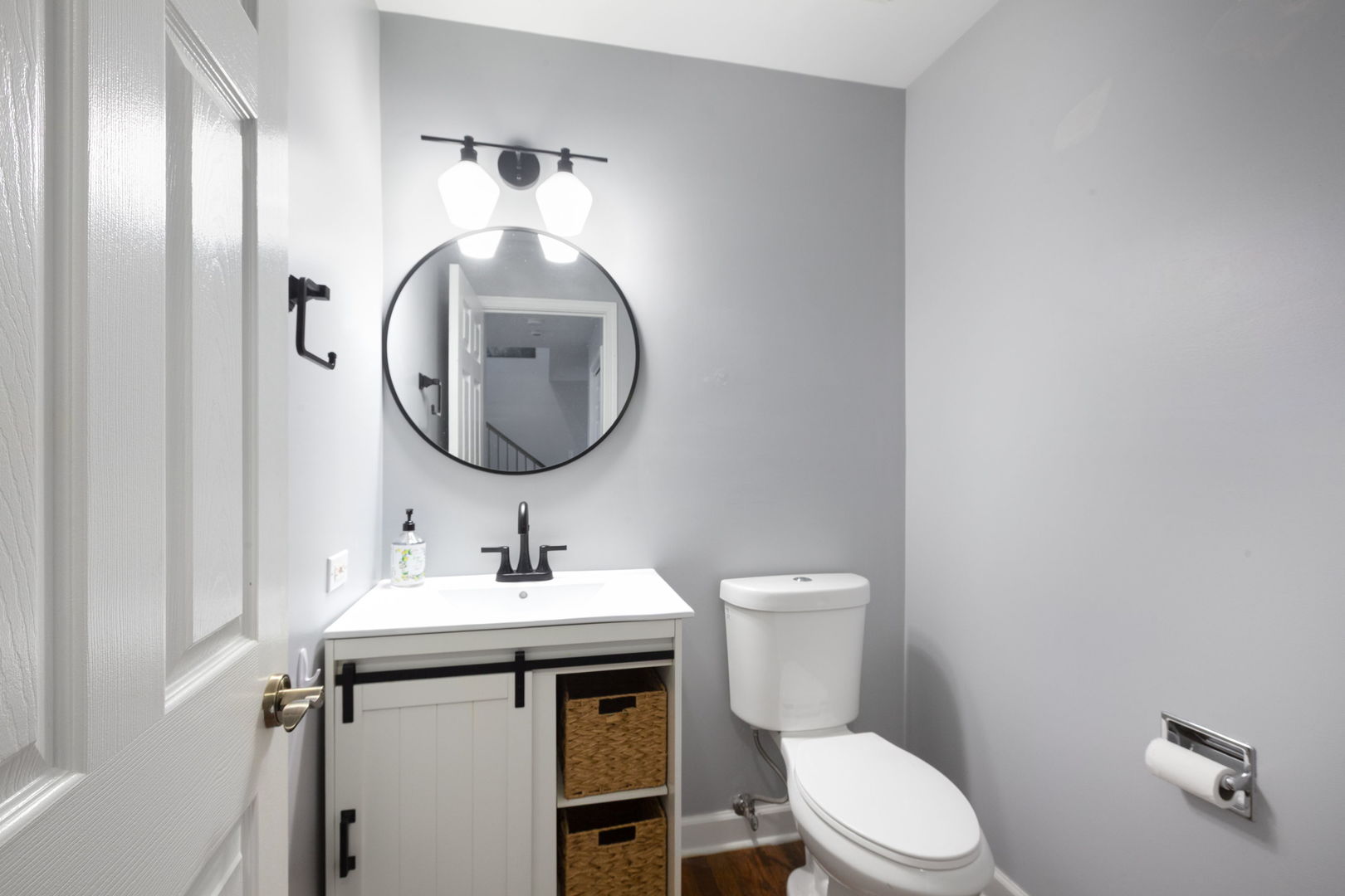 1049 Horizon Ridge Lake In The Hills, IL 60156 - Photo 8 of 25 a bathroom with a toilet sink and mirror