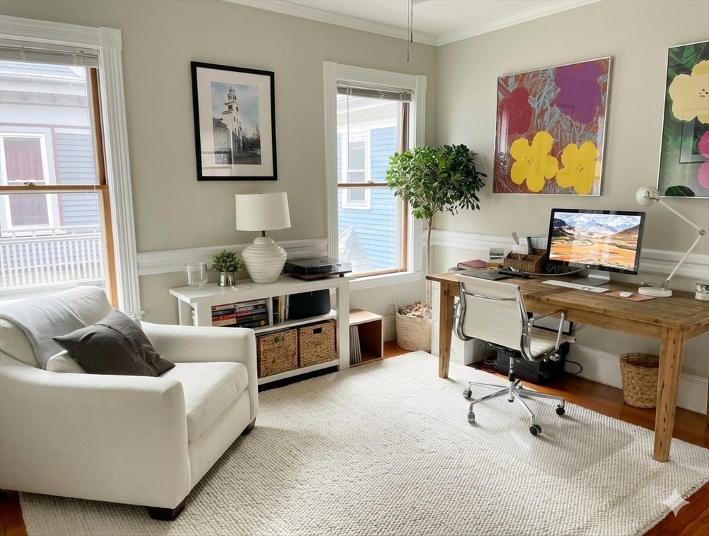 9 Oakview Terrace, Unit 2 Boston, MA 02130 - Photo 7 of 8 a living room with furniture and wooden floor