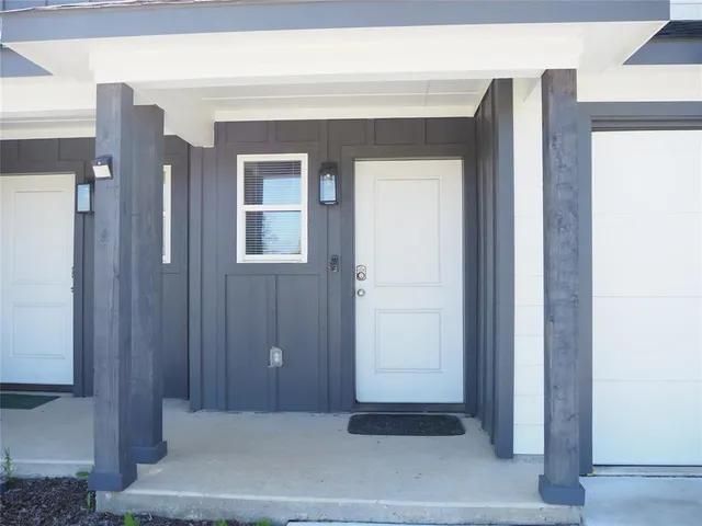 a view of front door